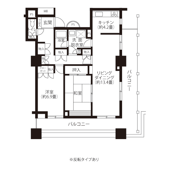 トミンタワー東雲 A5101 間取り図