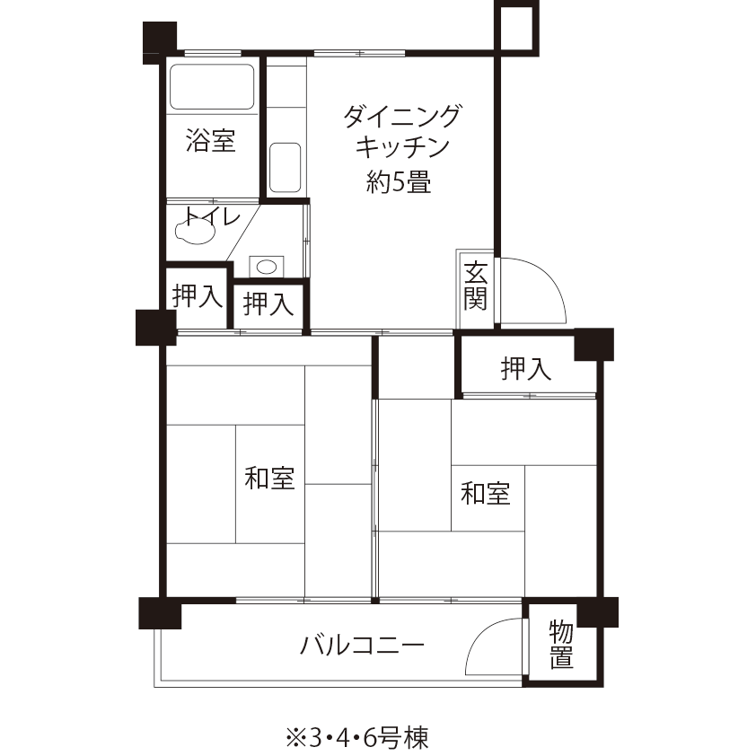 L0733タイプの間取り図