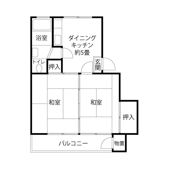 L0822タイプの間取り図