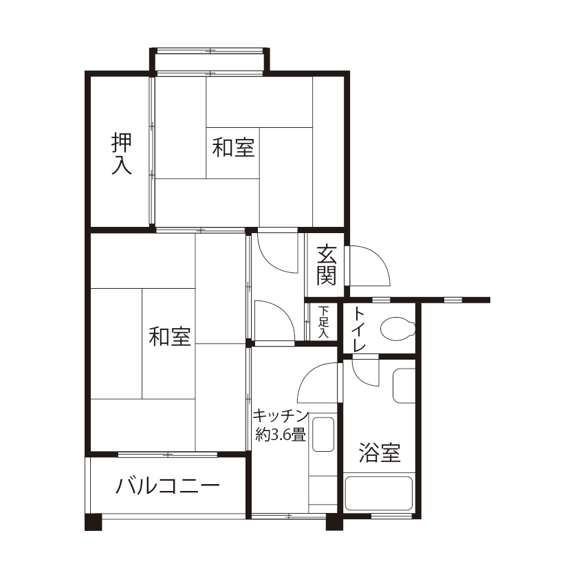 L0831タイプの間取り図