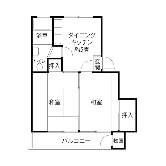 L0832タイプの間取り図