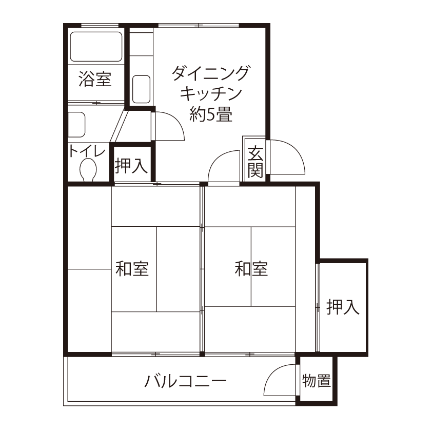 L0842タイプの間取り図