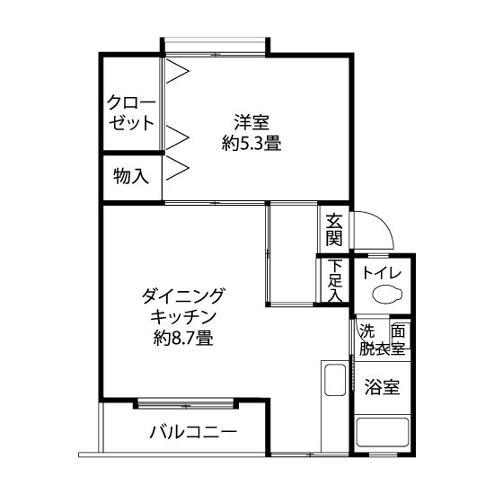H0851タイプの間取り図