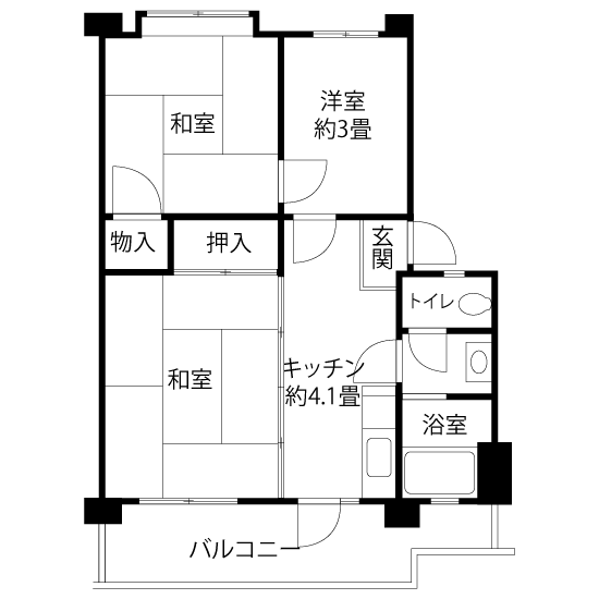 L0873タイプの間取り図