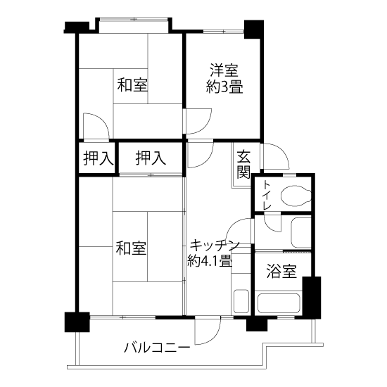 L0894タイプの間取り図