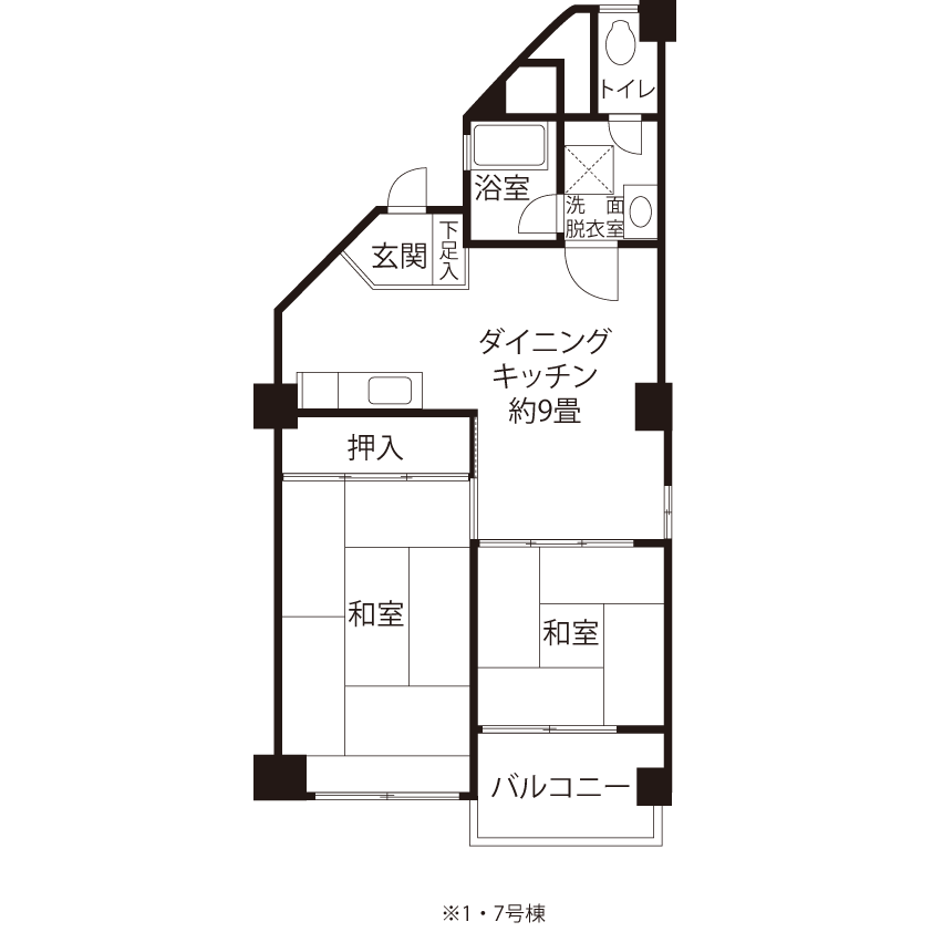 南砂 L1071 間取り図