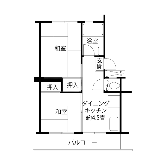 L1121タイプの間取り図