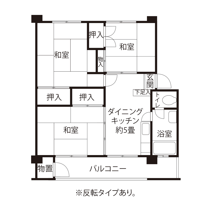 L1122タイプの間取り図