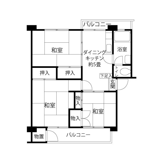 49-4-502号室の間取り図サムネイル