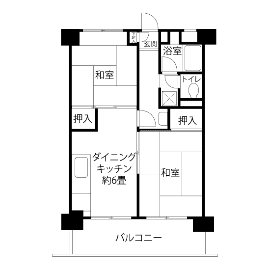 堀江 L1161 間取り図