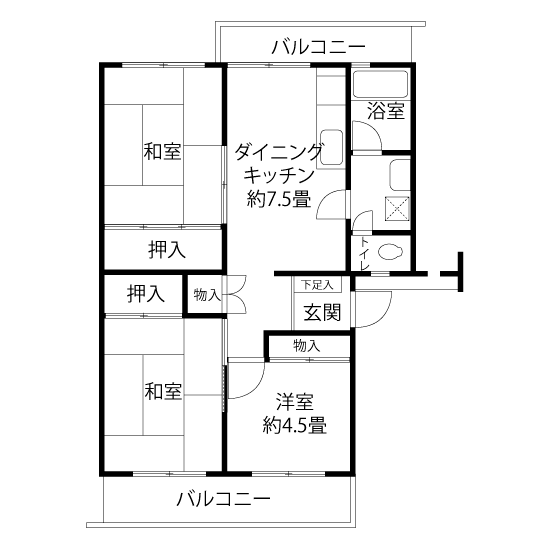 A1202タイプの間取り図