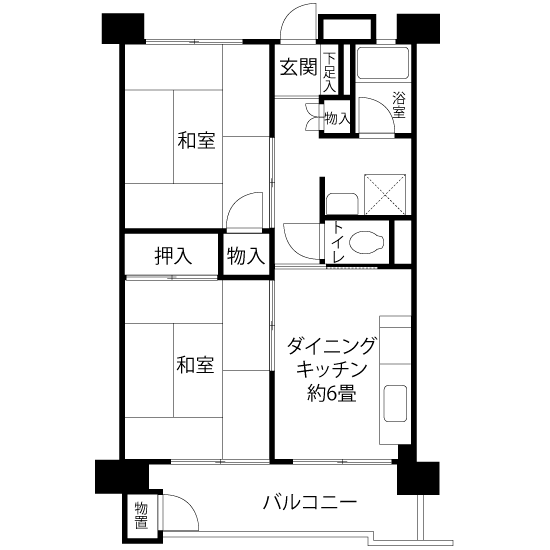 A1221タイプの間取り図
