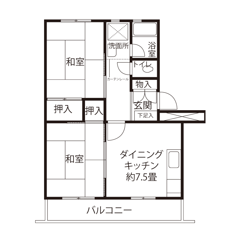 A1241タイプの間取り図