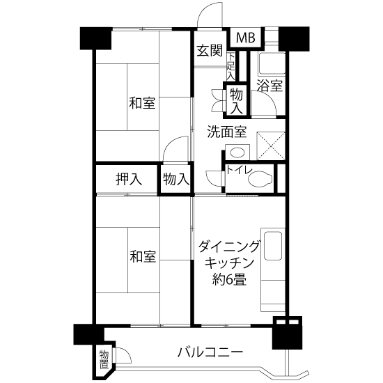 A1251タイプの間取り図