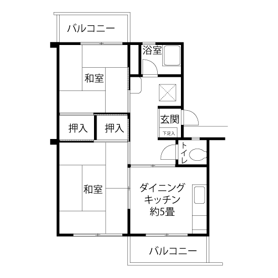 A1271タイプの間取り図