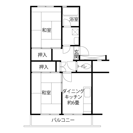 A1291タイプの間取り図