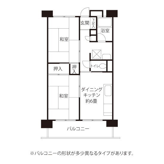 A1301タイプの間取り図