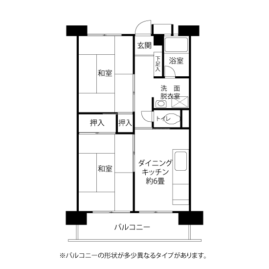 A1311タイプの間取り図