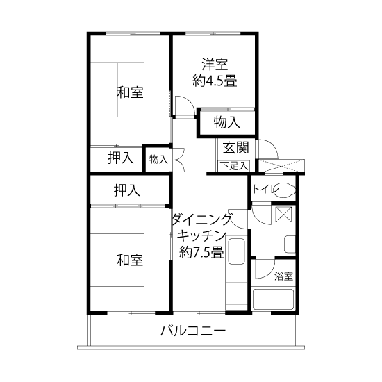 A1312タイプの間取り図