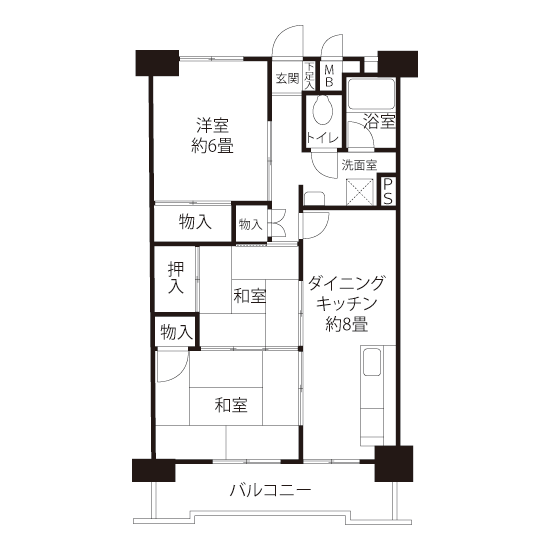 A1401タイプの間取り図