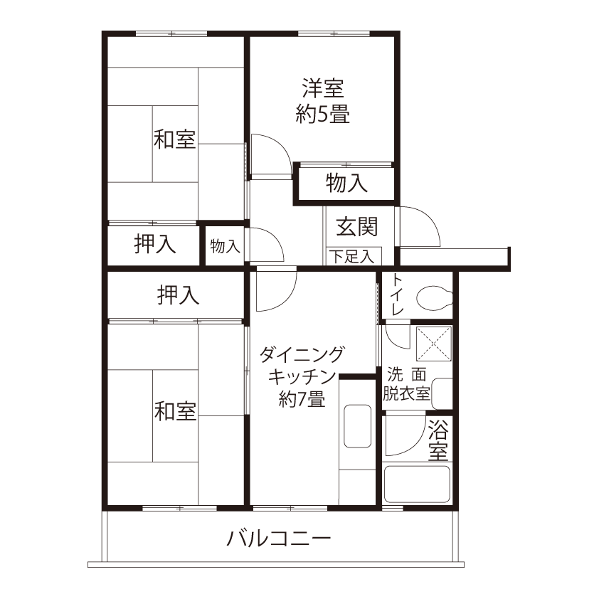 A1431タイプの間取り図