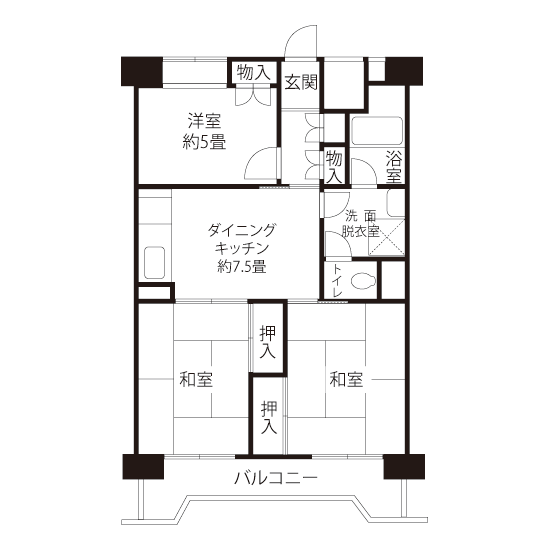 A1441タイプの間取り図