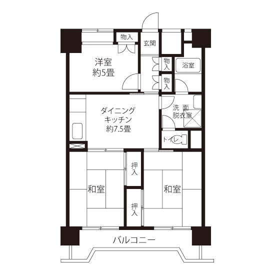 A1451タイプの間取り図