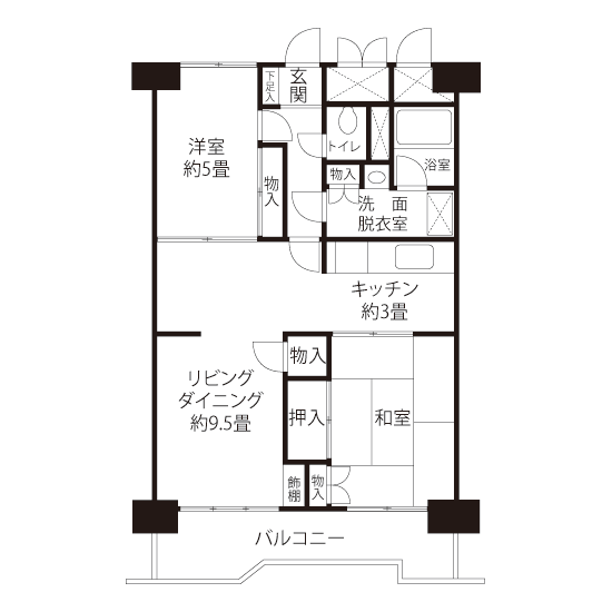 A1491タイプの間取り図