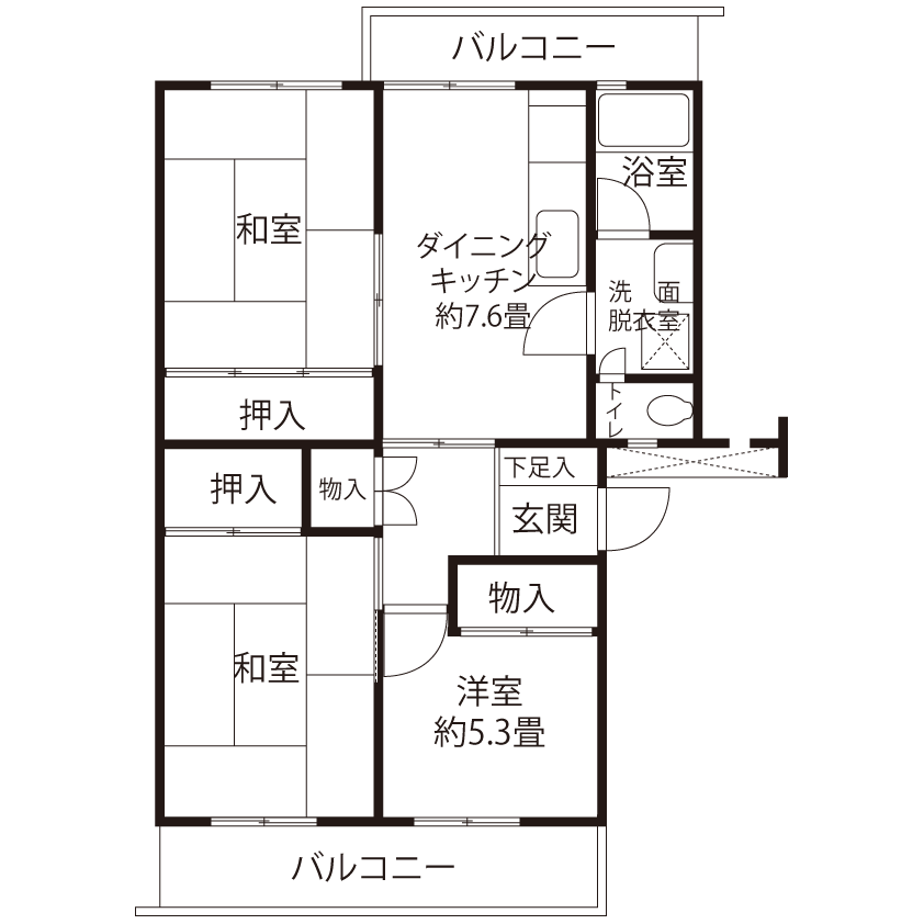 A1501タイプの間取り図
