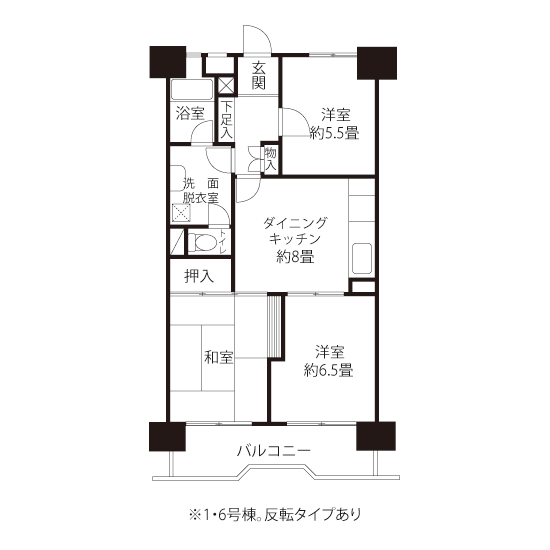 A1522タイプの間取り図