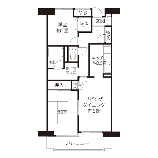 A1541タイプの間取り図