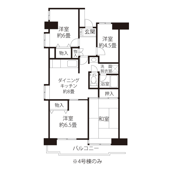 A1544タイプの間取り図