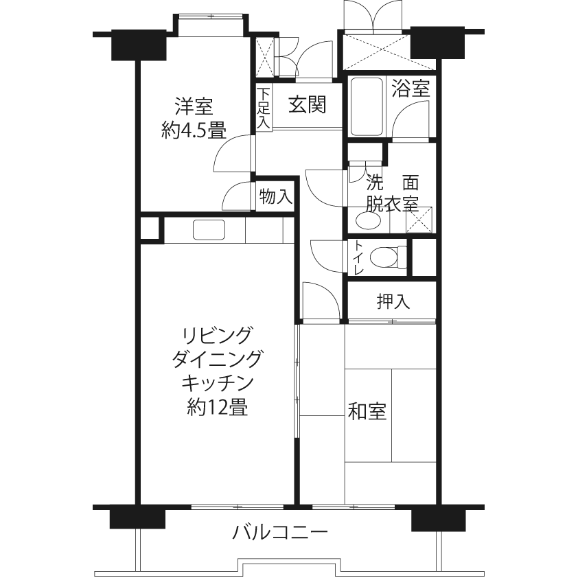A1571タイプの間取り図