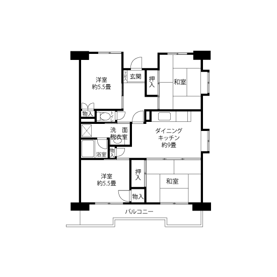 A1574タイプの間取り図