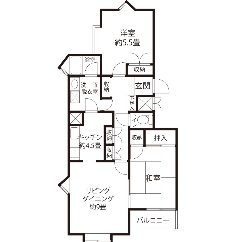 A1581タイプの間取り図