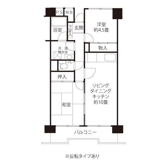 A1601タイプの間取り図