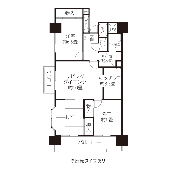 A1603タイプの間取り図