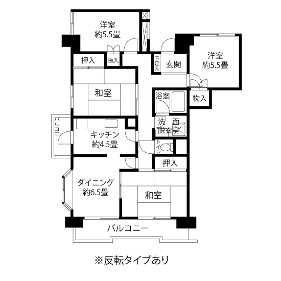 A1604タイプの間取り図