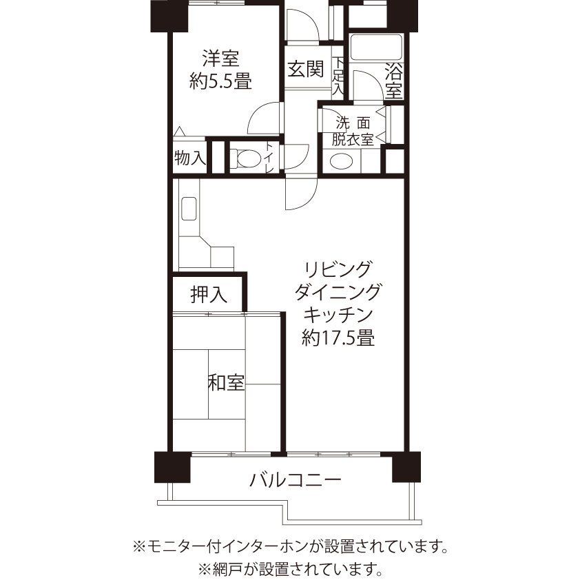 コーシャハイム東村山栄町 A1661 間取り図