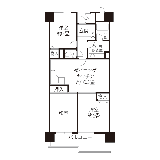 A1662タイプの間取り図