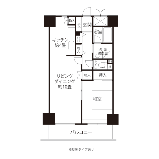 A1681タイプの間取り図