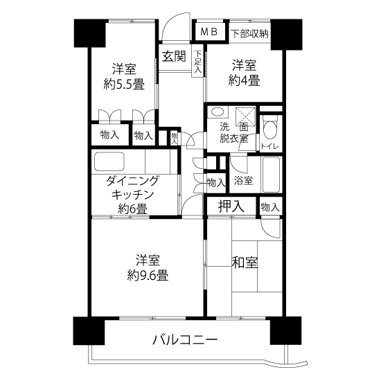 A1713タイプの間取り図