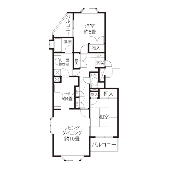 A1721タイプの間取り図