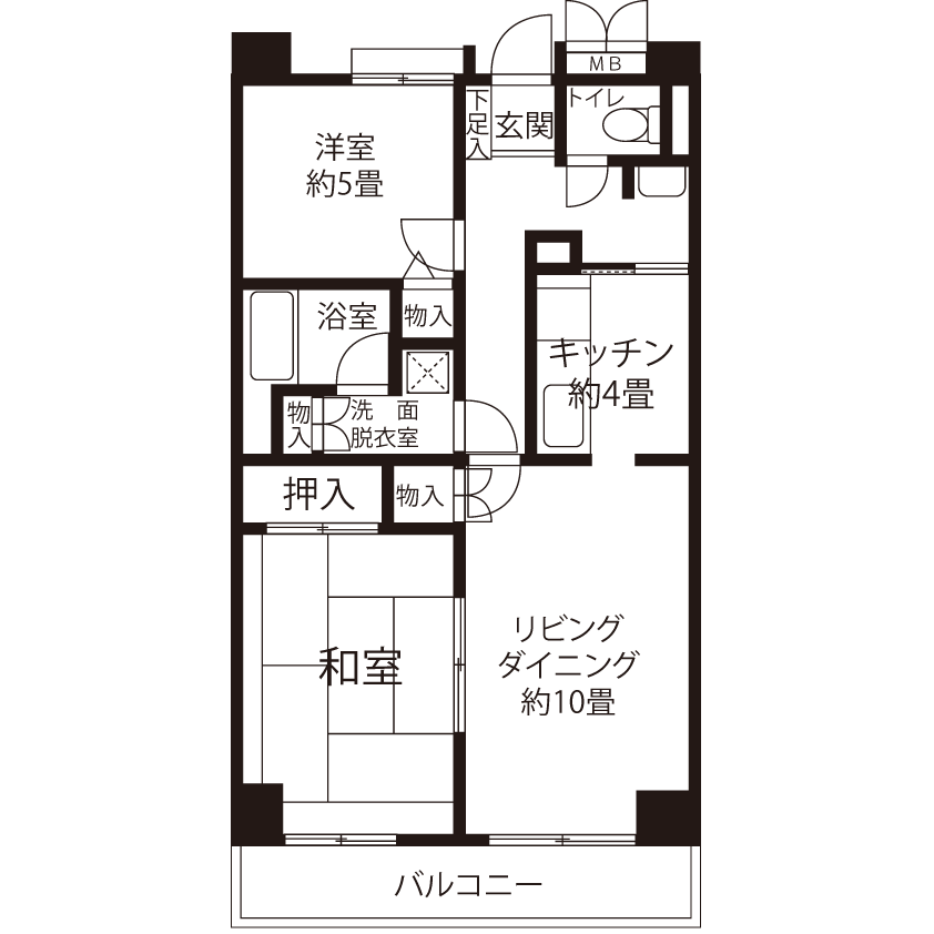 コーシャハイム愛宕四丁目 A1741 間取り図