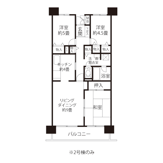 A1742タイプの間取り図
