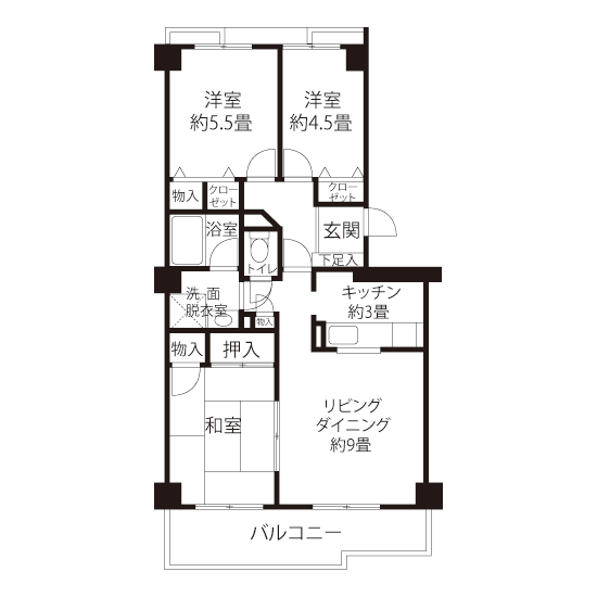 A1772タイプの間取り図