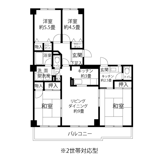 A1773タイプの間取り図