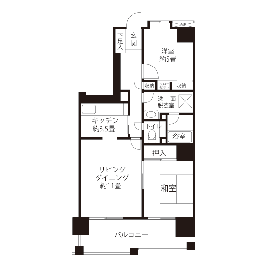 A1791タイプの間取り図