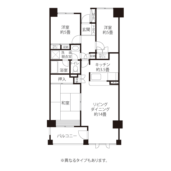 コーシャハイム下柚木三丁目 A1792 間取り図