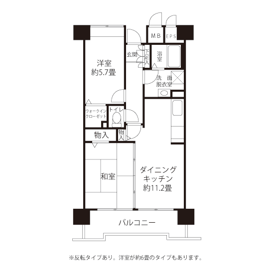 A1812タイプの間取り図
